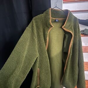 George Forest Green Teddy Jacket